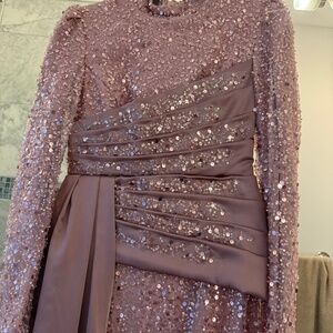 Gamze Özkul Pink Evening Dress